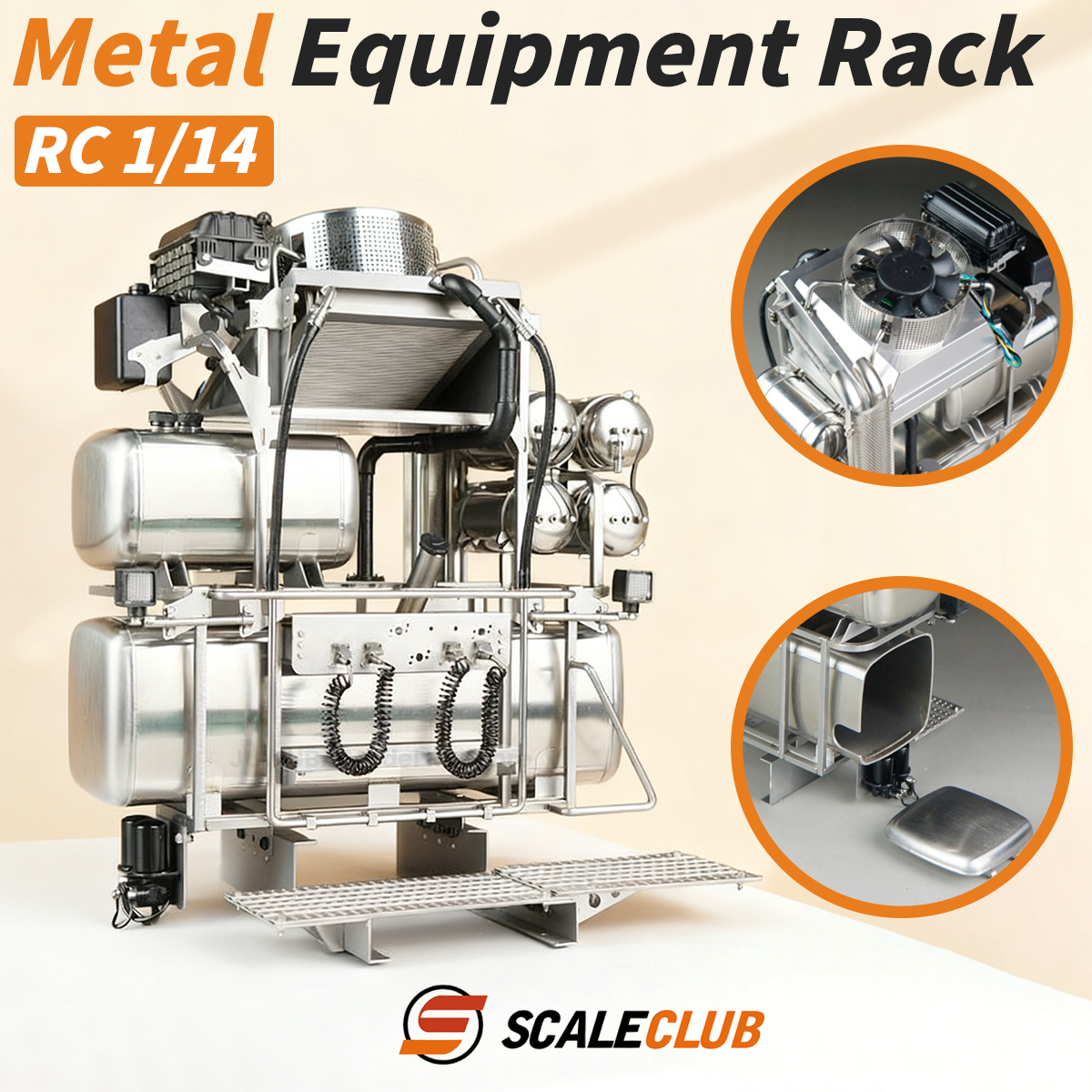 Heavy Equipment Haulers - SCALECLUB Metal Equipment Rack For 1/14