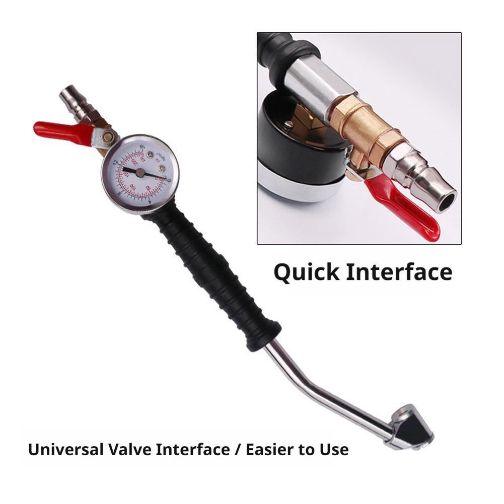 Heavy Equipment Maintenance - Heavy Duty Tire Inflator Gauge (220psi),