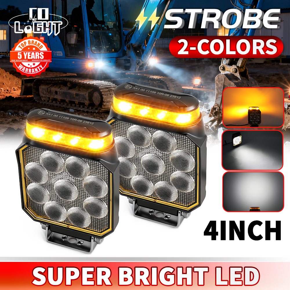 Heavy Equipment Work - CO LIGHT Strobe 4inch LED Work
