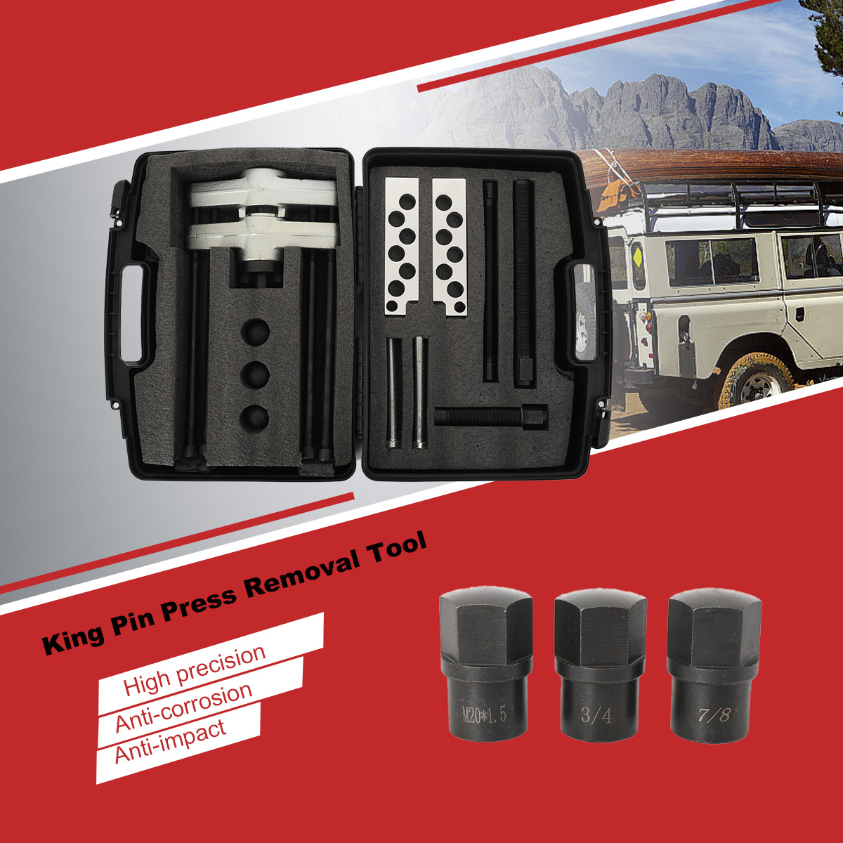 Heavy Equipment Work - King Pin Press for Medium and
