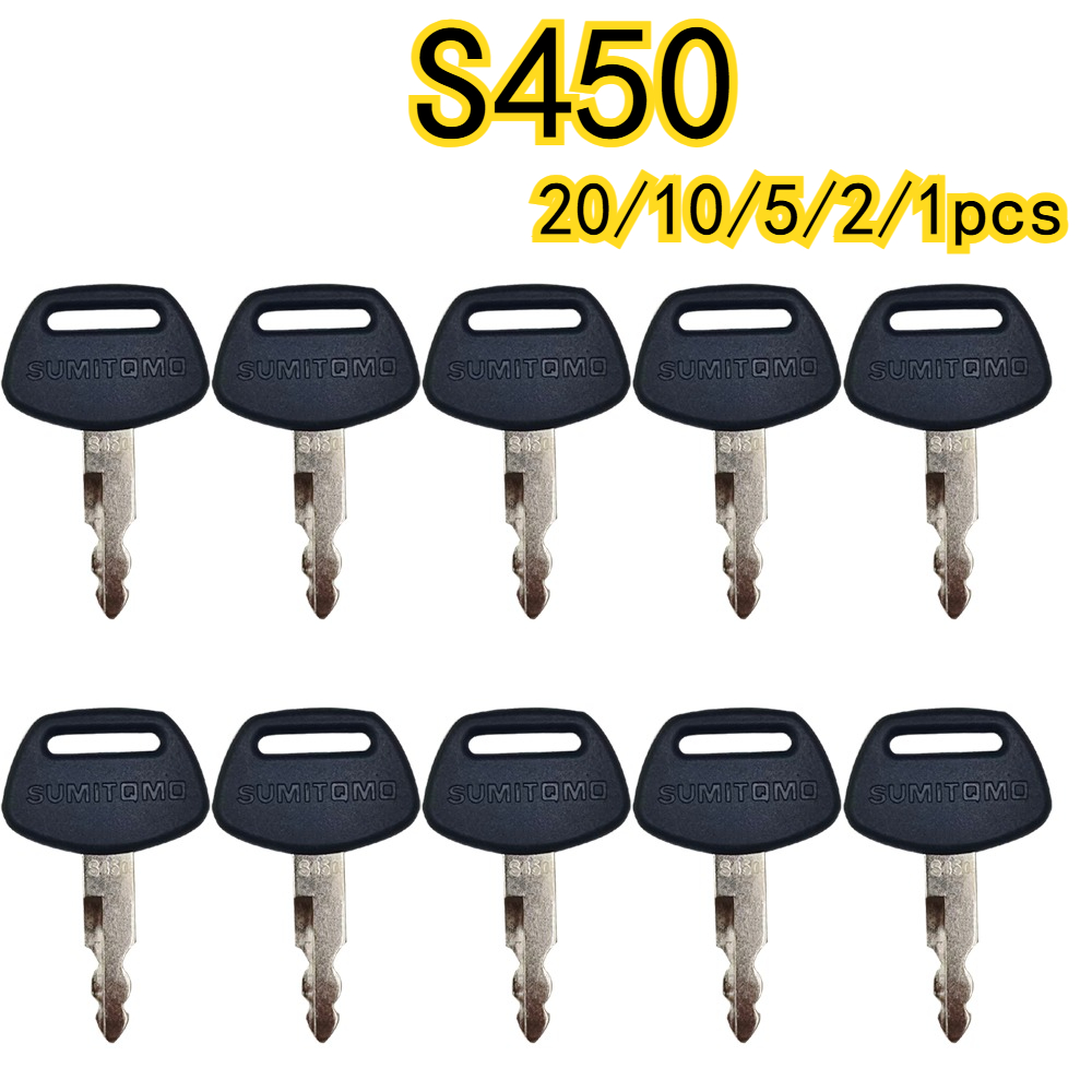 Heavy Equipment Key Ring - 20/10/5/2/1piecs S450 Excavator Heavy Equipment Black