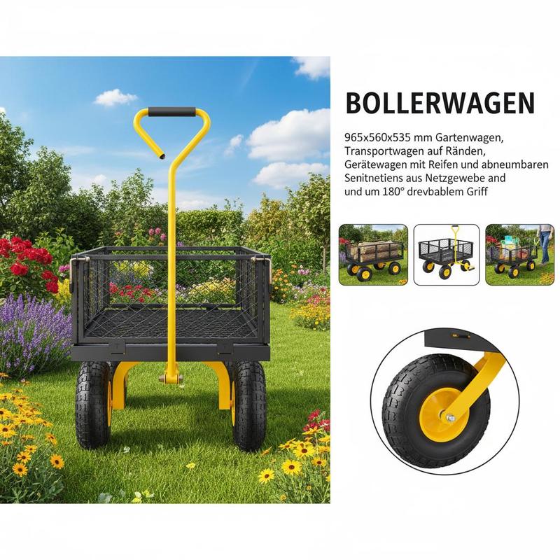 Steel Garden Cart 900 Lbs For  - مراجعة Heavy Equipment Work وسعره