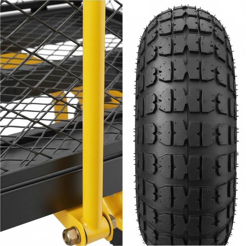 Steel Garden Cart 900 Lbs For  - مراجعة Heavy Equipment Work وسعره