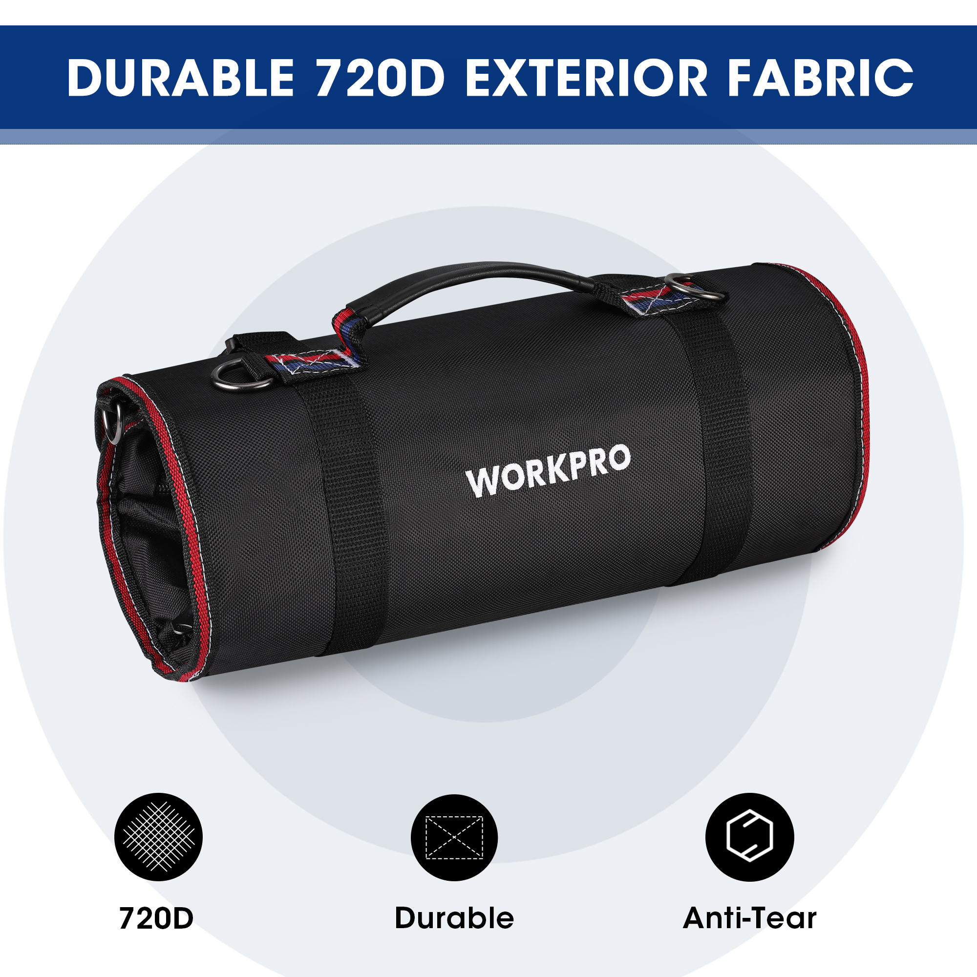 WORKPRO Roll Up Tool Bag with  - مراجعة Heavy Equipment Maintenance وسعره