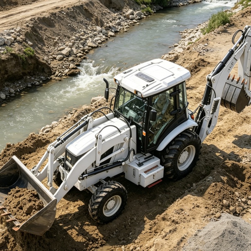 Loader Backhoe Industrial Grad - مراجعة Heavy Equipment Work وسعره