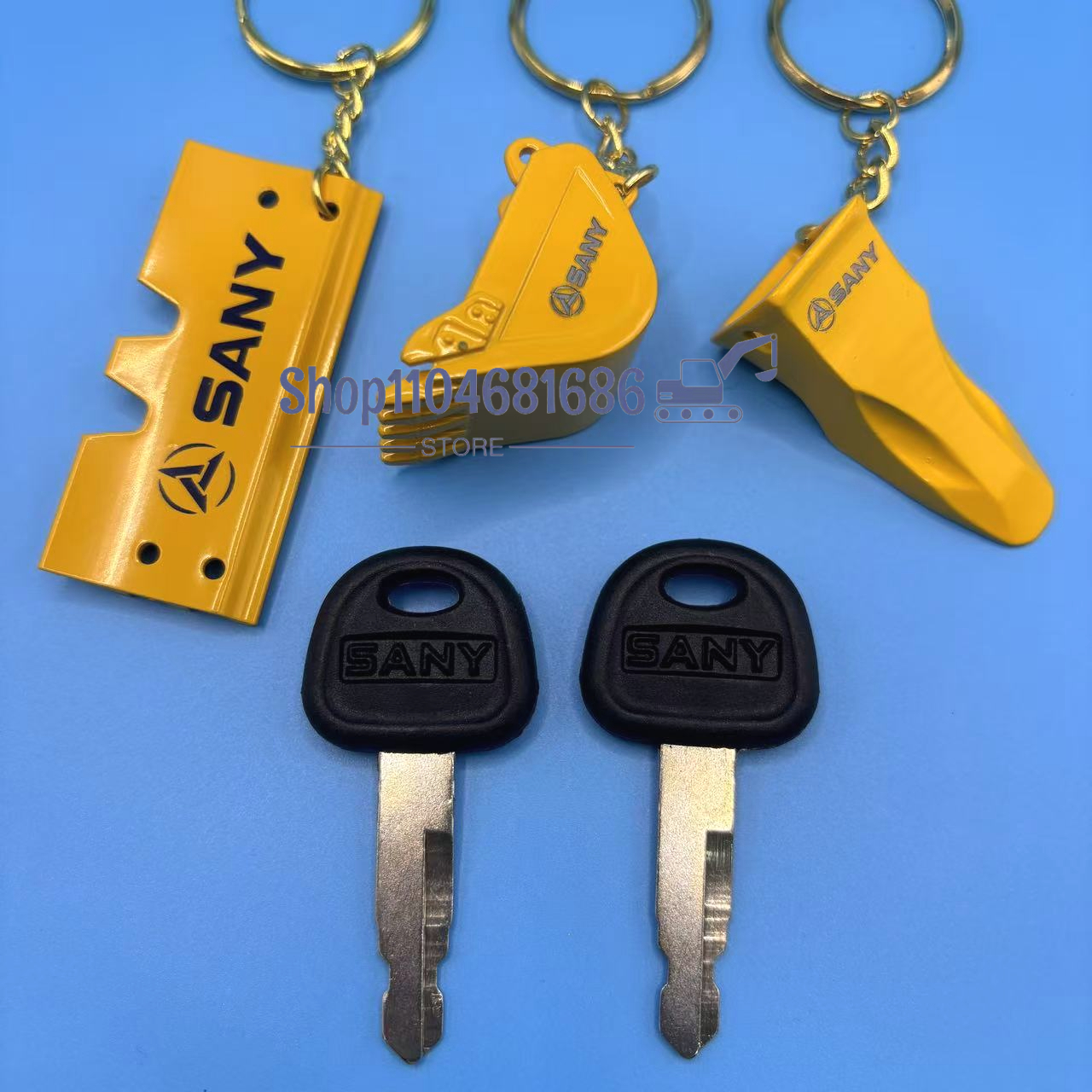 For Sany SY55 60 75 115 205 21 - مراجعة Heavy Equipment Key Ring وسعره