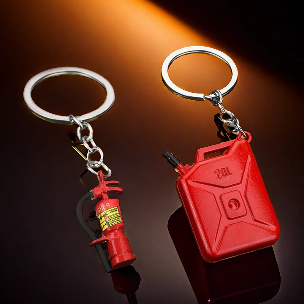 Classic Oil Drum Key Chains Cr - مراجعة Heavy Equipment Key Ring وسعره