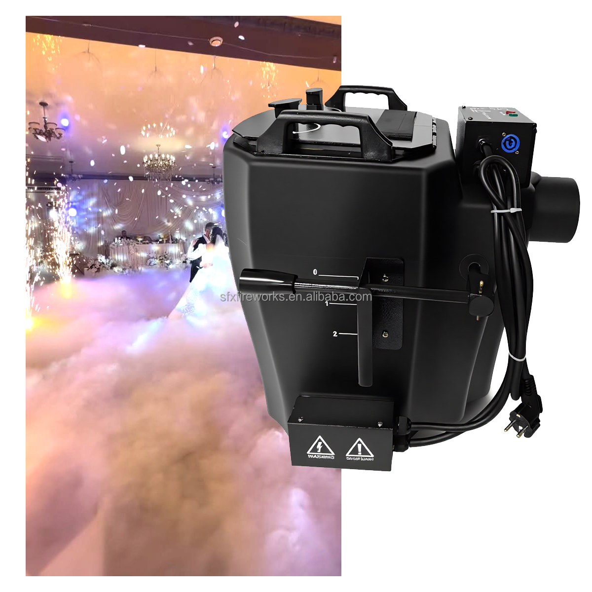 6000W Dry Ice Low Fog Machine  - مراجعة Heavy Equipment In Chinese وسعره
