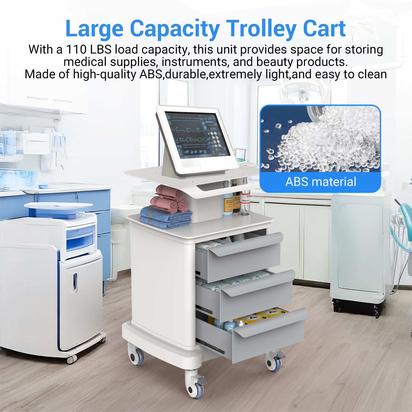 Medical Mobile Trolley Cart Ro - مراجعة Heavy Equipment Management وسعره