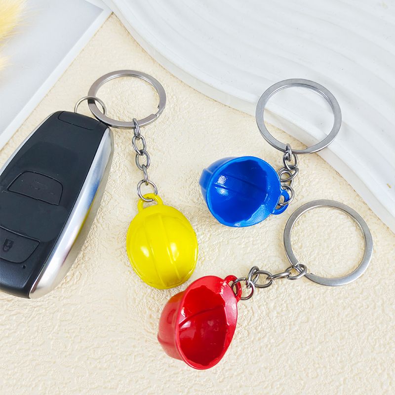 Creative Hard Hat Keychain Min - مراجعة Heavy Equipment Key Ring وسعره