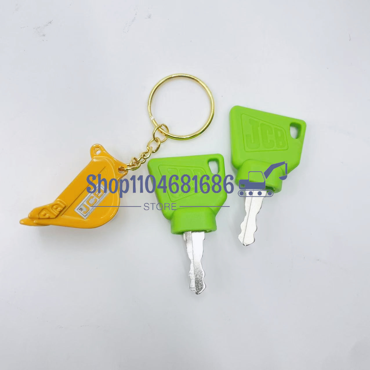 2Pcs Black JCB 3CX Parts Digge - مراجعة Heavy Equipment Key Ring وسعره