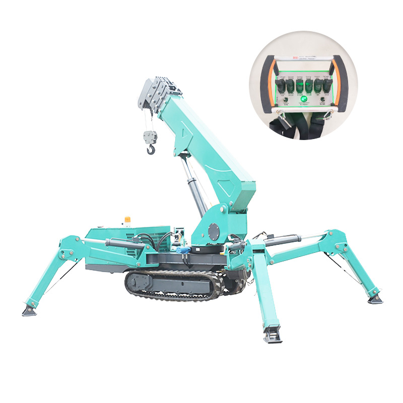 7T Hydraulic Spider Crane Mini - مراجعة Compact Crawler Boom Lift وسعره