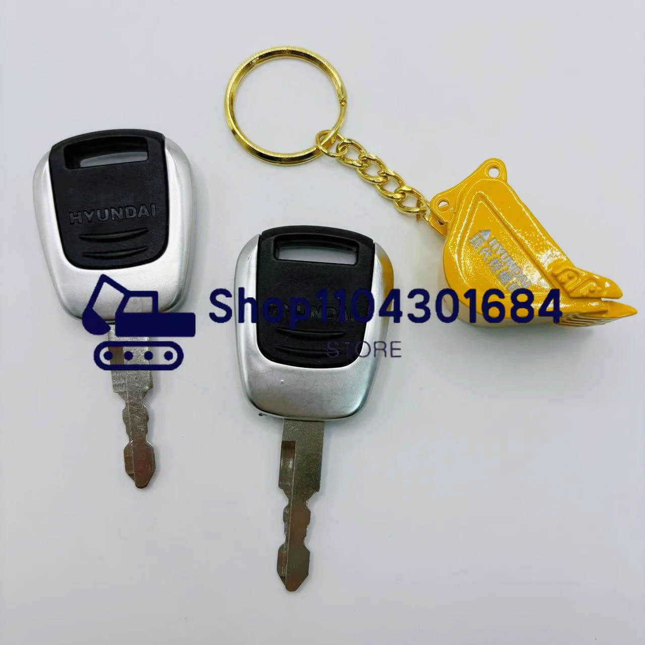 2 PCS Modern Excavator 60 / 80 - مراجعة Heavy Equipment Key Ring وسعره