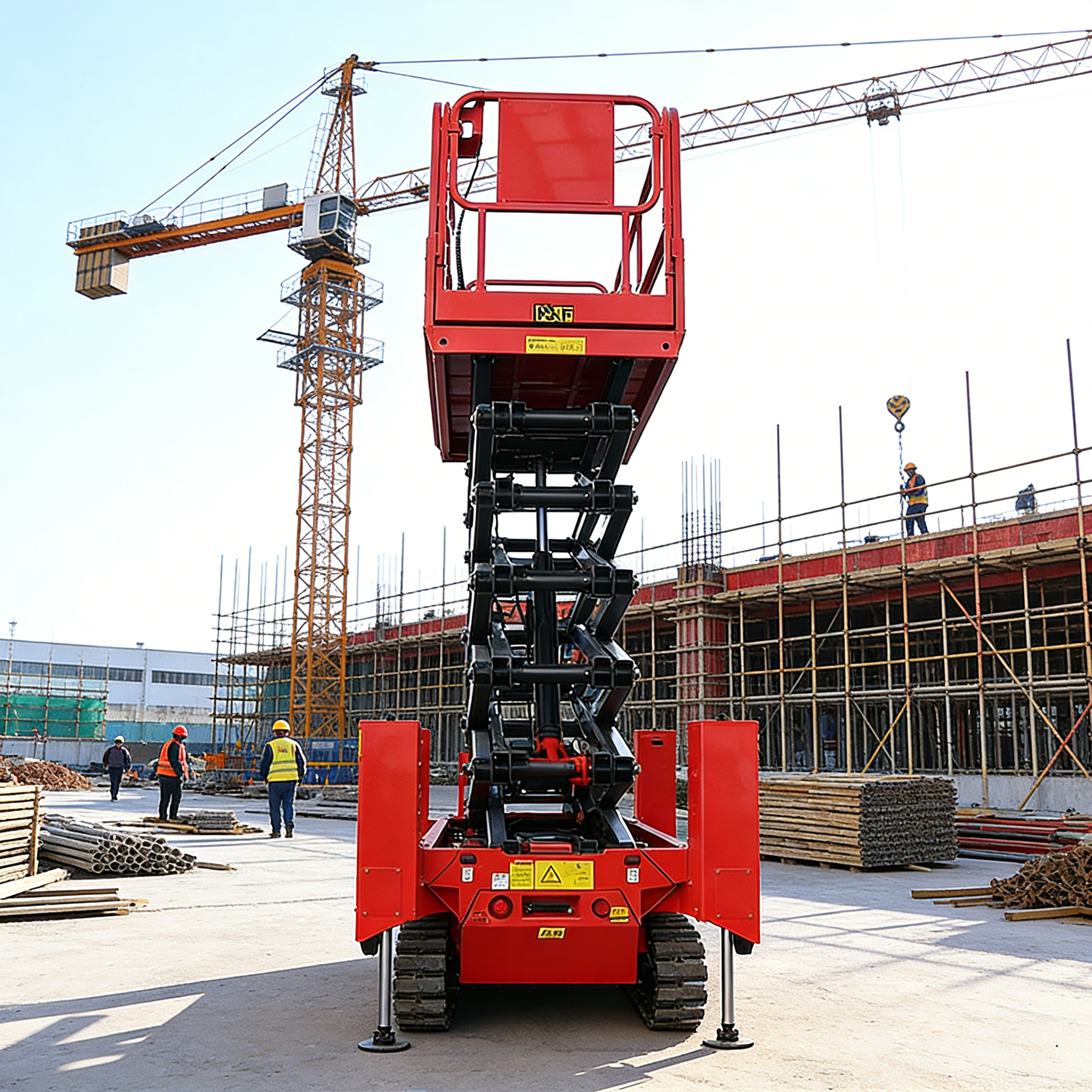Crawler Aerial Platform Tracke - مراجعة Heavy Equipment Work وسعره