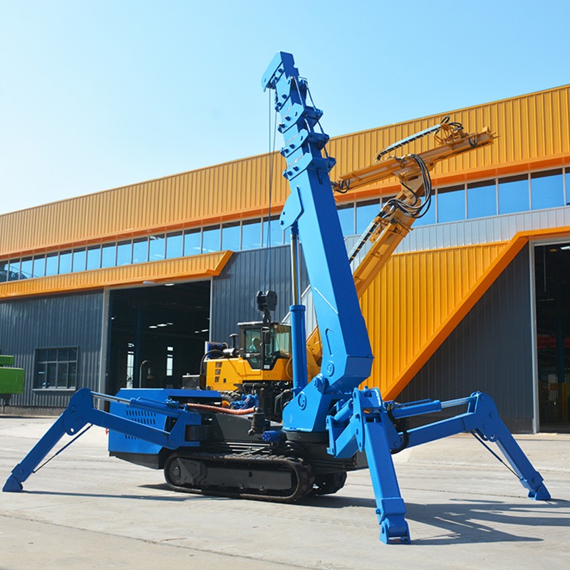 3Ton Spider Crawler Crane 10m  - مراجعة Compact Crawler Boom Lift وسعره