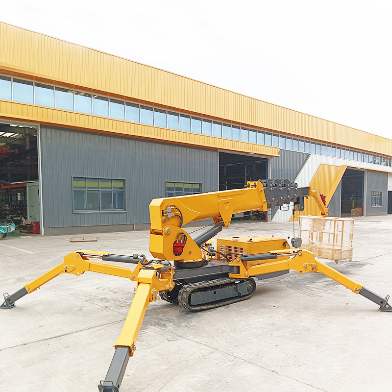 Compact Spider Crane Mini Craw - مراجعة Compact Crawler Boom Lift وسعره