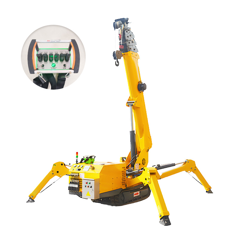 Compact Spider Crane Mini Craw - مراجعة Compact Crawler Boom Lift وسعره