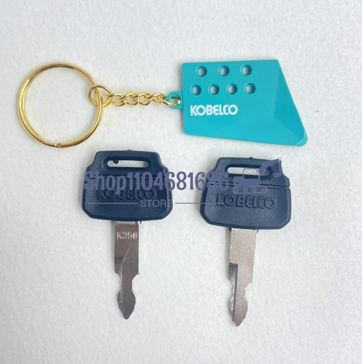 2pcs K250 Key for Kobelco for  - مراجعة Heavy Equipment Key Ring وسعره