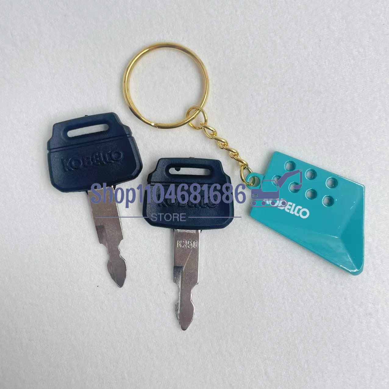 2pcs K250 Key for Kobelco for  - مراجعة Heavy Equipment Key Ring وسعره