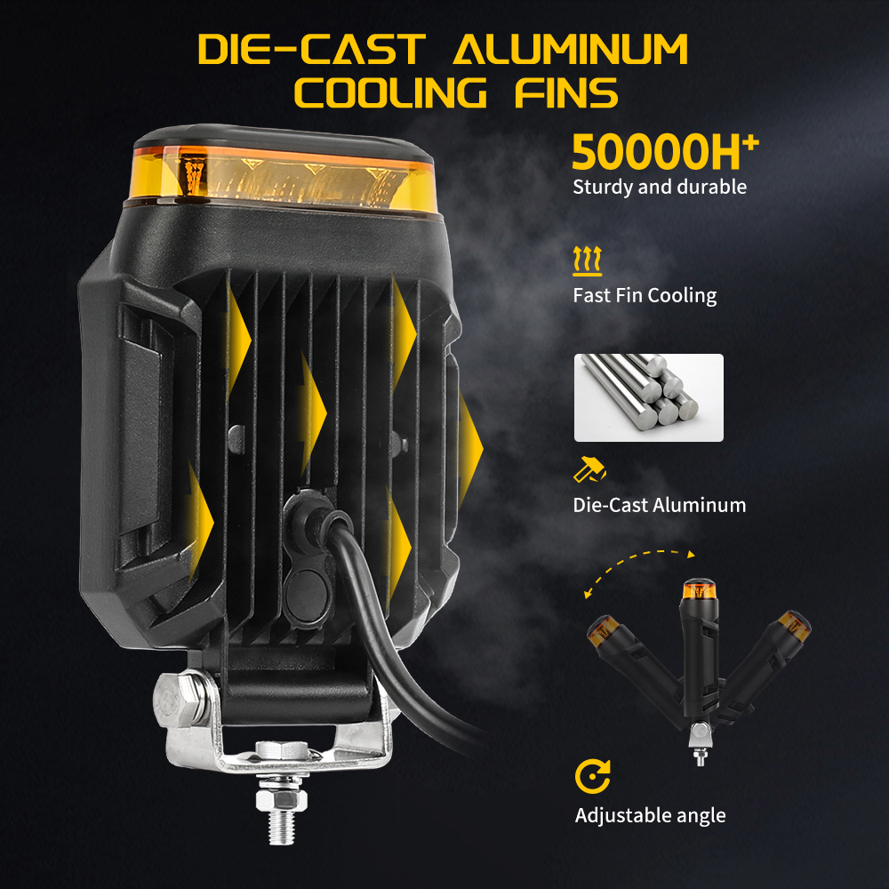 CO LIGHT Strobe 4inch LED Work - مراجعة Heavy Equipment Work وسعره