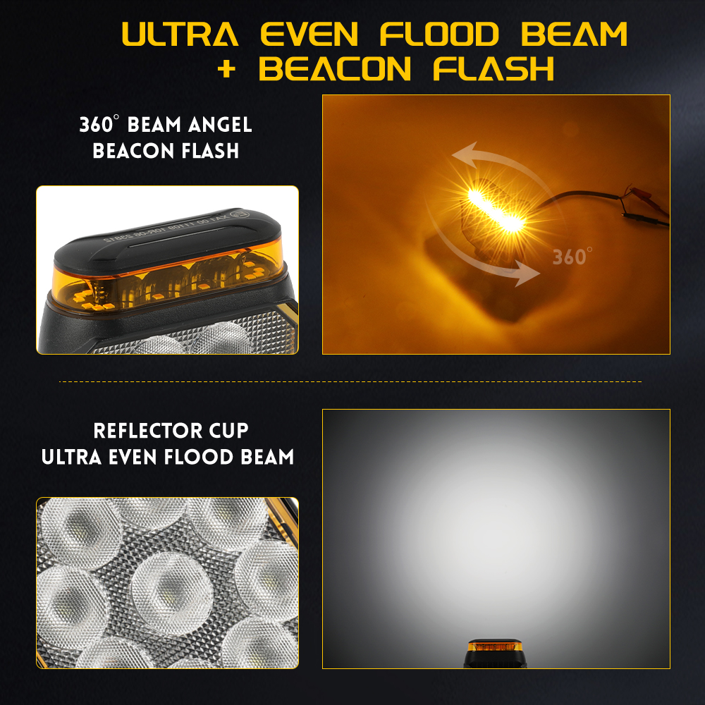 CO LIGHT Strobe 4inch LED Work - مراجعة Heavy Equipment Work وسعره