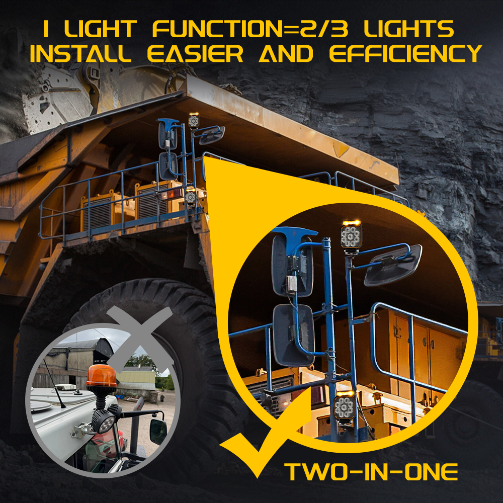 CO LIGHT Strobe 4inch LED Work - مراجعة Heavy Equipment Work وسعره