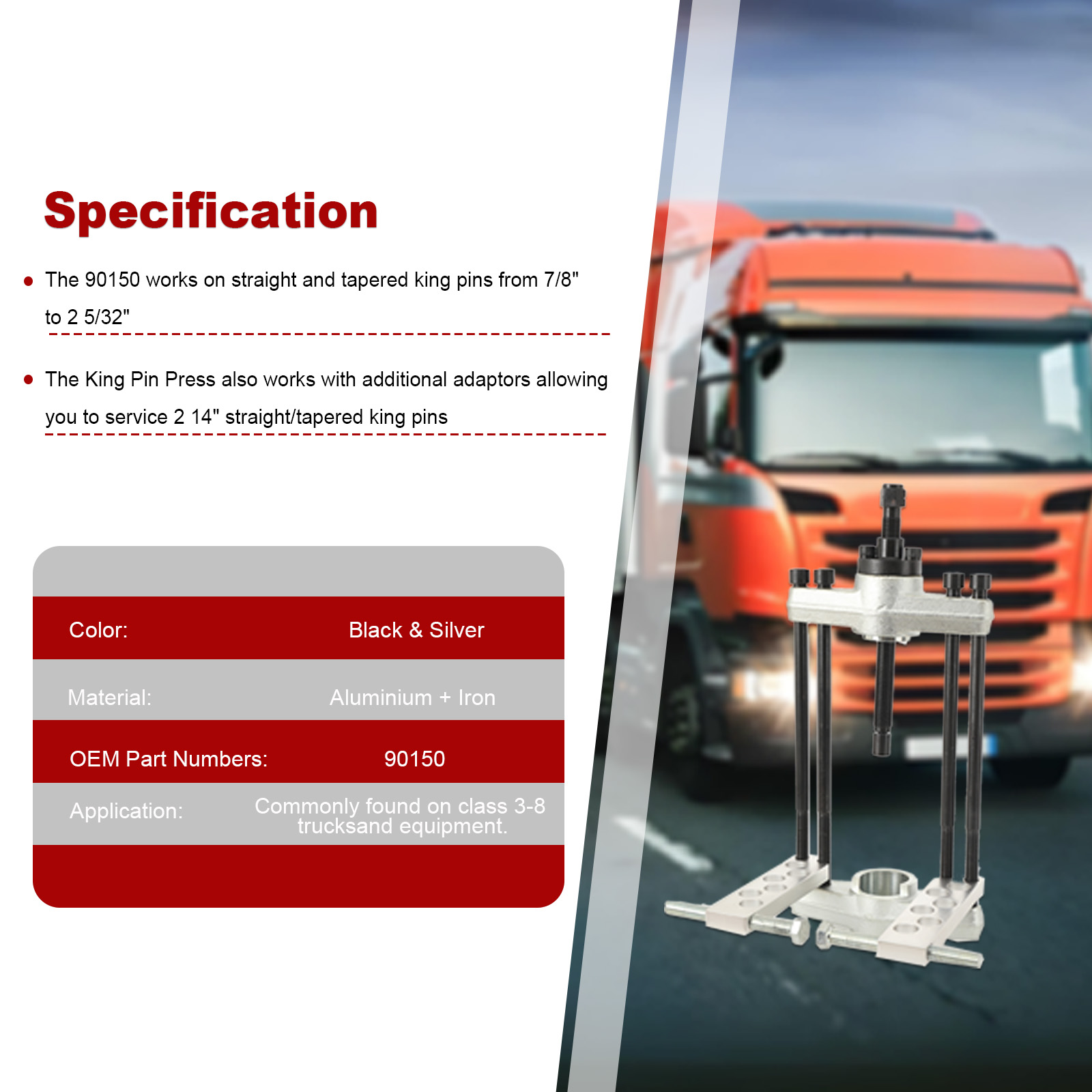 King Pin Press for Medium and  - مراجعة Heavy Equipment Work وسعره