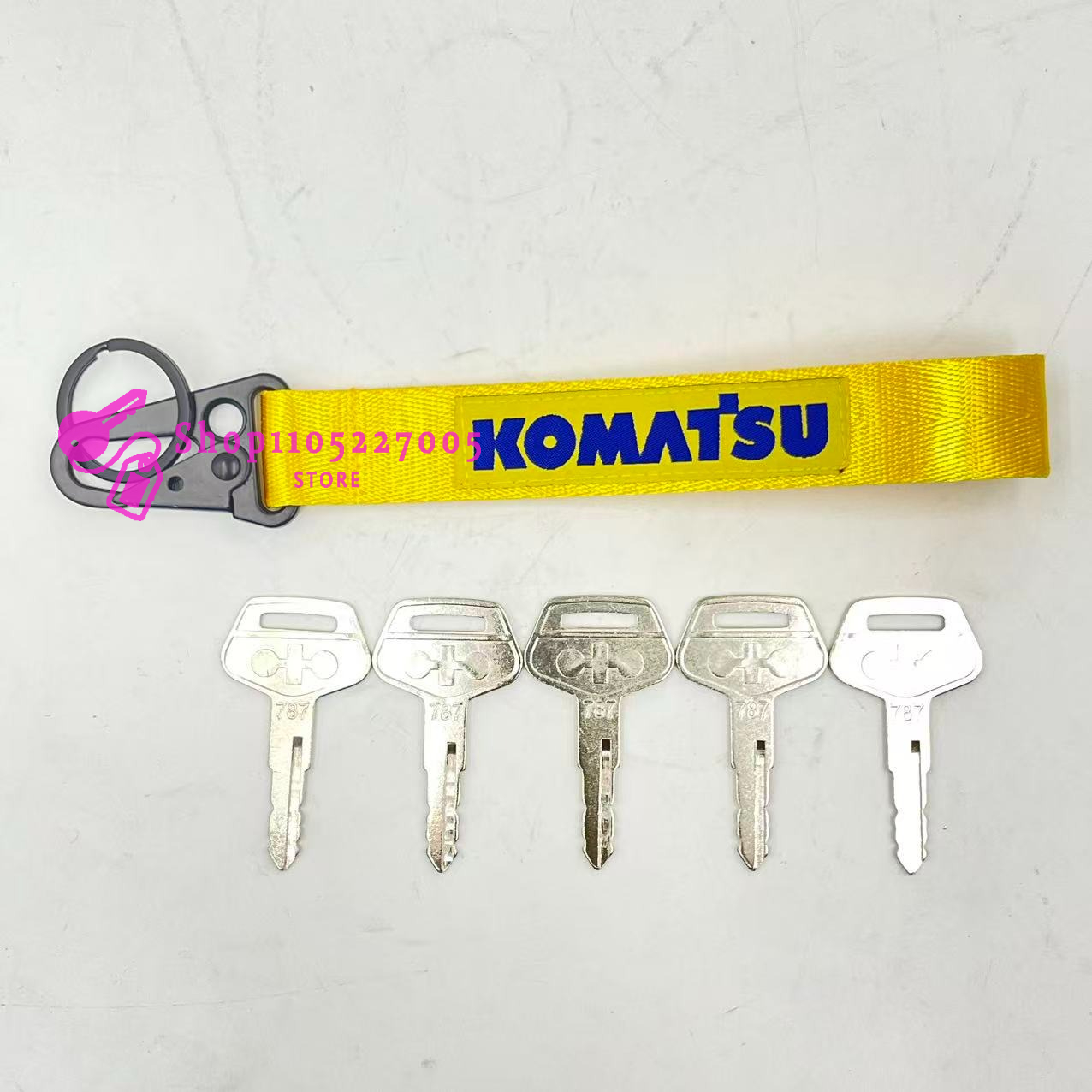 2/5/10PCS 787 Key for Komatsu  - مراجعة Heavy Equipment Key Ring وسعره