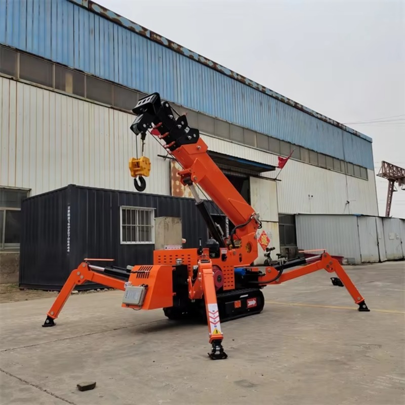 Compact Mini Spider Crane Hydr - مراجعة Heavy Equipment Electrical وسعره