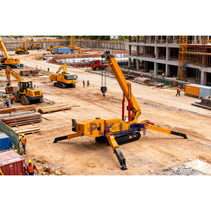 Spider Cranes Mini Crawler Cra - مراجعة Compact Crawler Boom Lift وسعره
