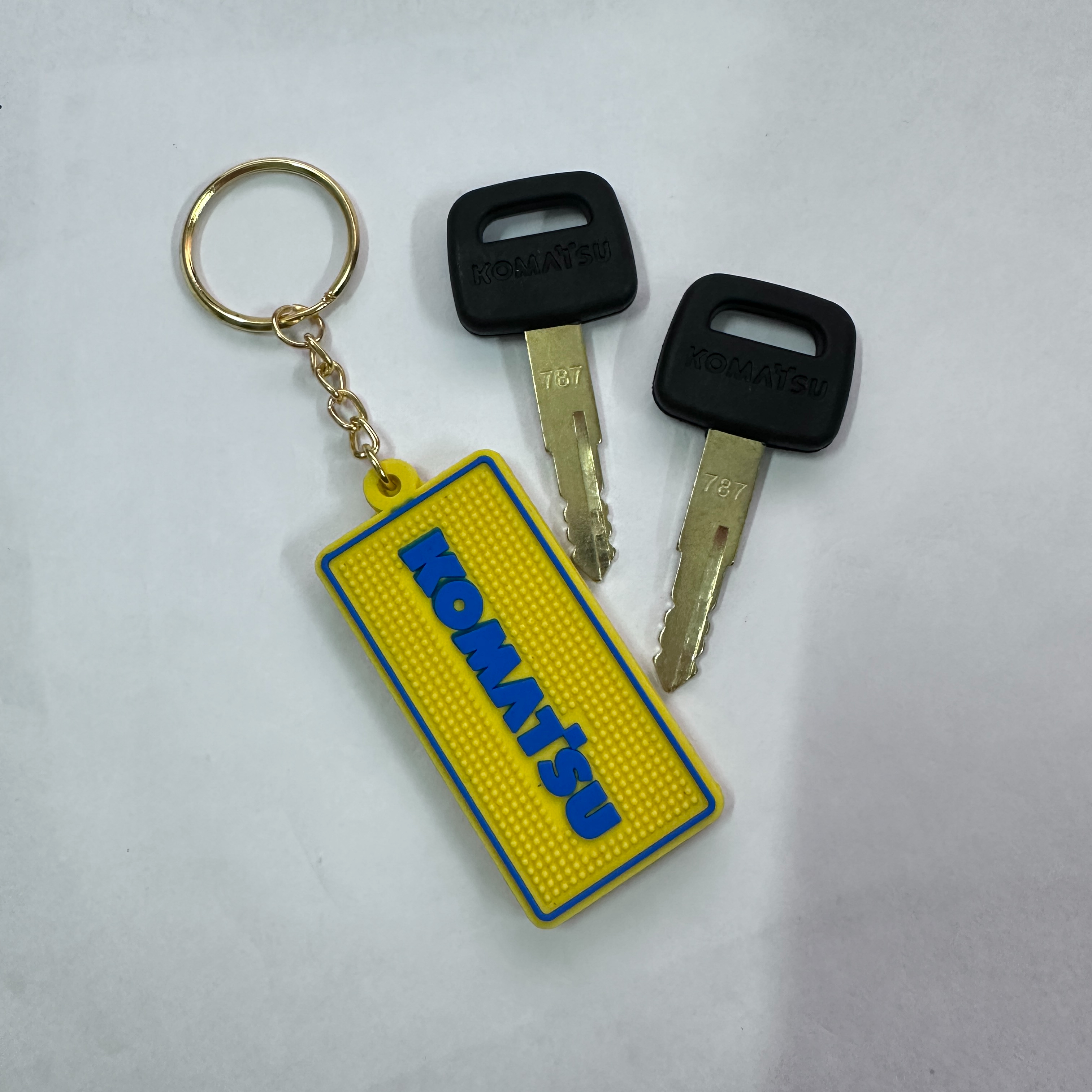 F0001 For komatsu Keychain PC- - مراجعة Heavy Equipment Key Ring وسعره
