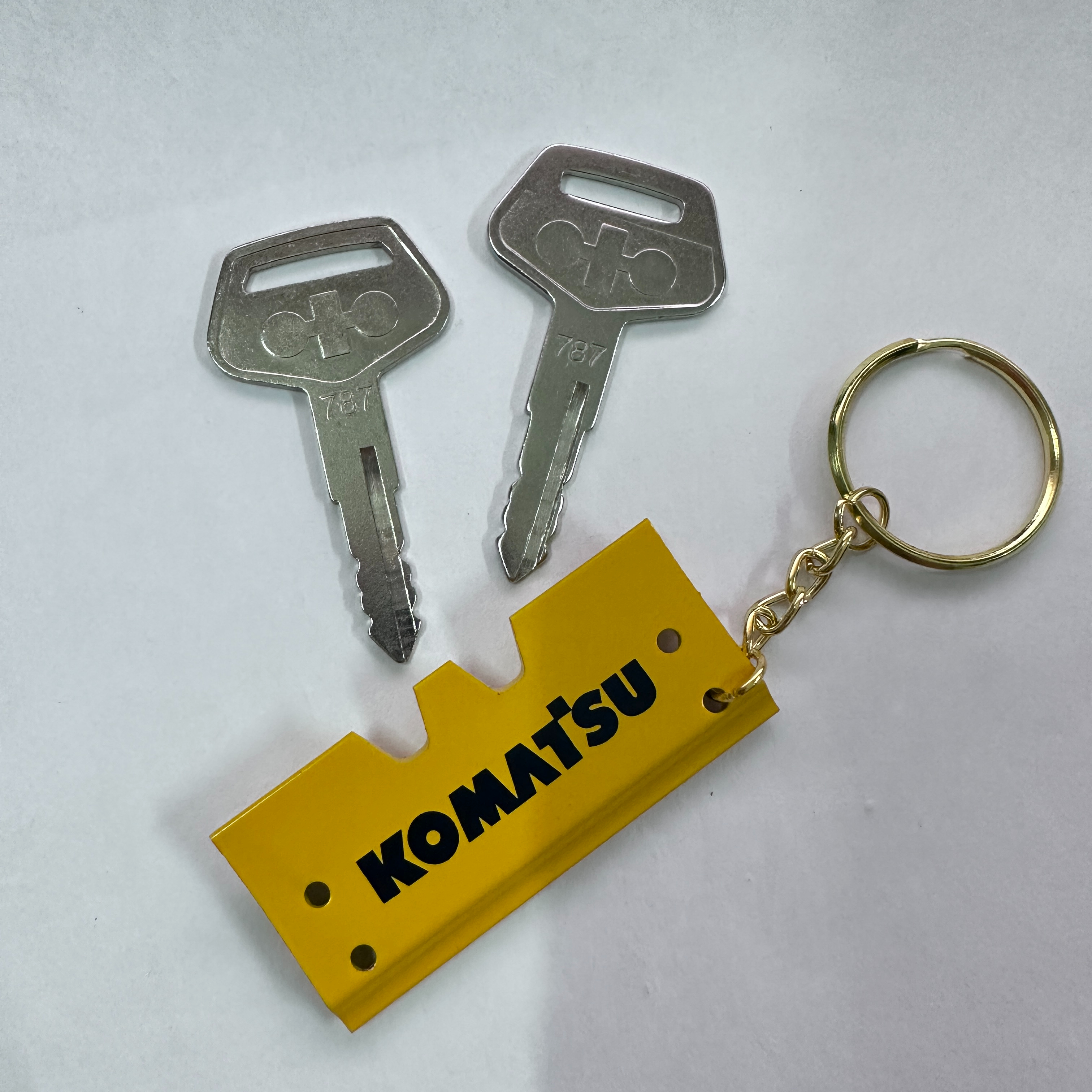 F0001 For komatsu Keychain PC- - مراجعة Heavy Equipment Key Ring وسعره