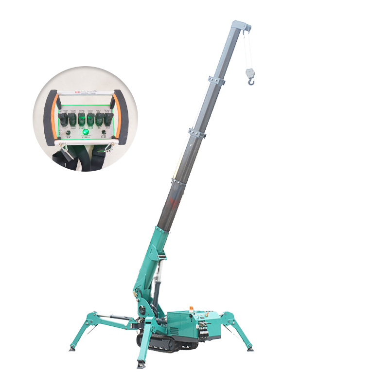 Compact Spider Crane Mini Craw - مراجعة Compact Crawler Boom Lift وسعره