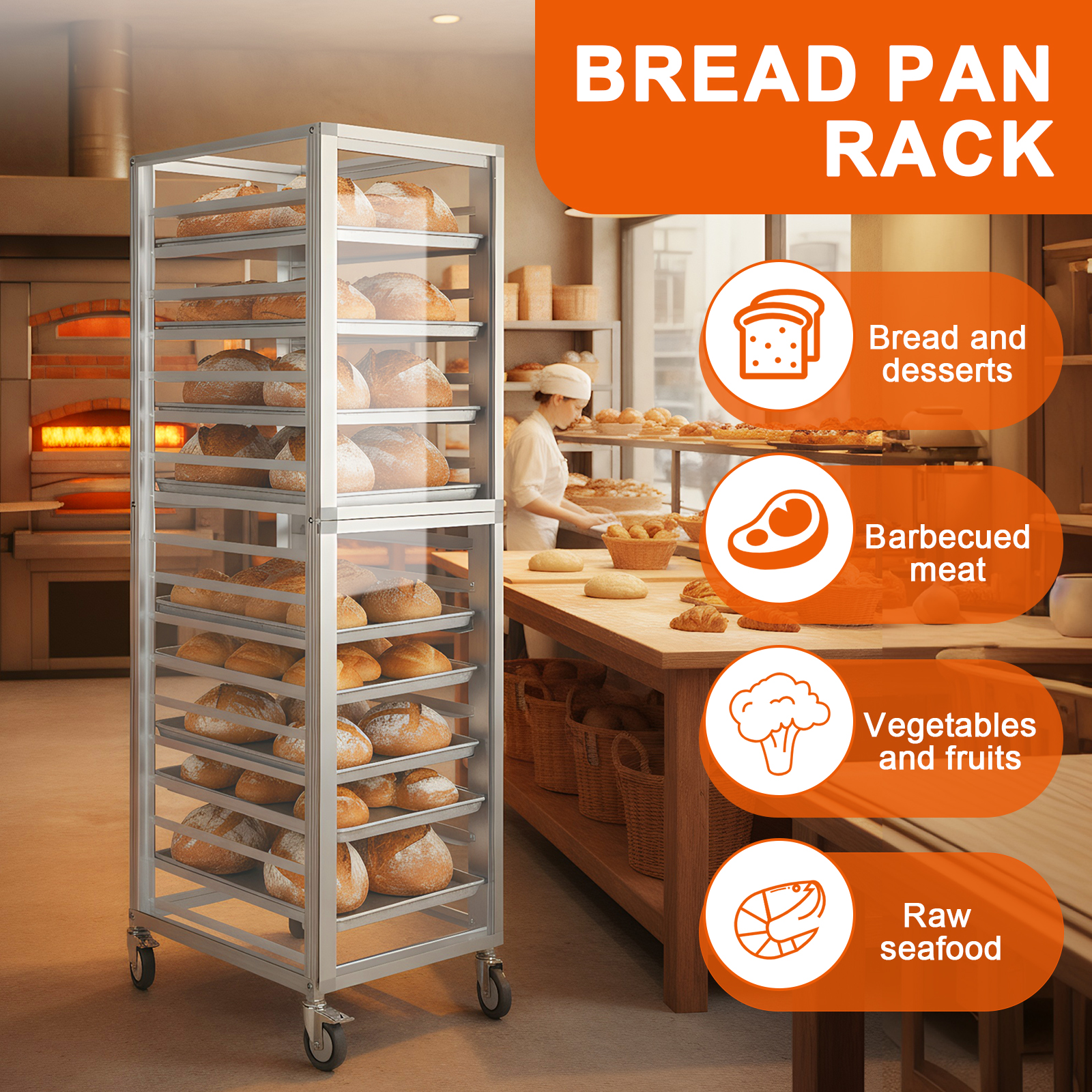 18 Tiers Bun Rack with Wheels  - مراجعة List Heavy Equipment وسعره