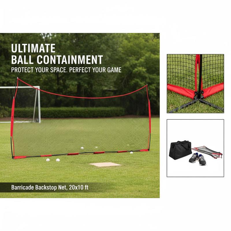 Athletic Barrier Netting 20x10 - مراجعة Heavy Equipment Center وسعره