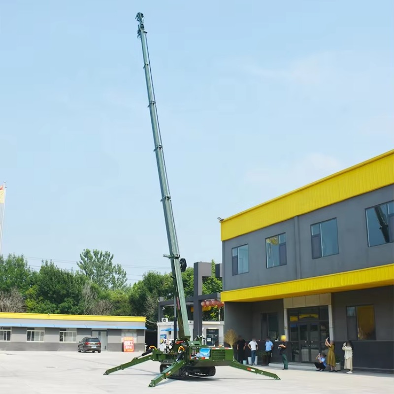 5Ton Narrow Space Spider Crane - مراجعة Compact Crawler Boom Lift وسعره