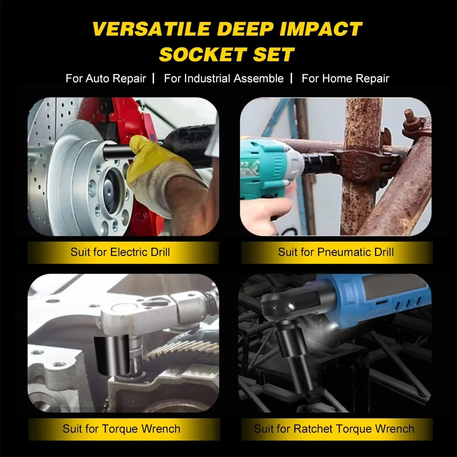 10PCS Metric Impact Socket Wre - مراجعة Heavy Equipment Maintenance وسعره