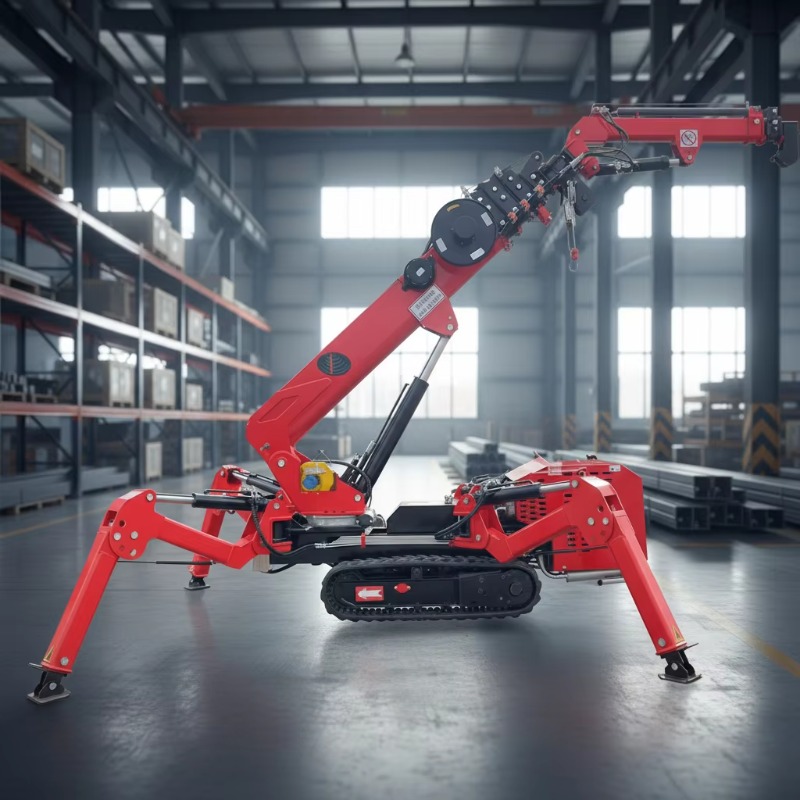6Ton Hydraulic Telescopic Spid - مراجعة Compact Crawler Boom Lift وسعره