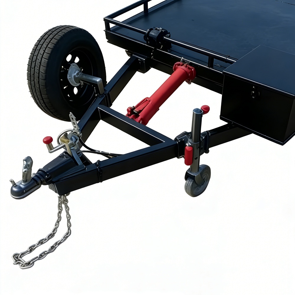 Heavy-Duty Double Axle Steel C - مراجعة Heavy Equipment Haulers وسعره