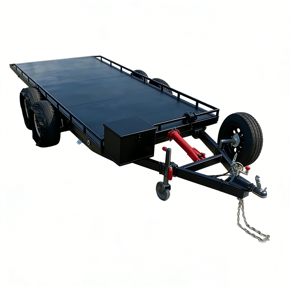 Heavy-Duty Double Axle Steel C - مراجعة Heavy Equipment Haulers وسعره