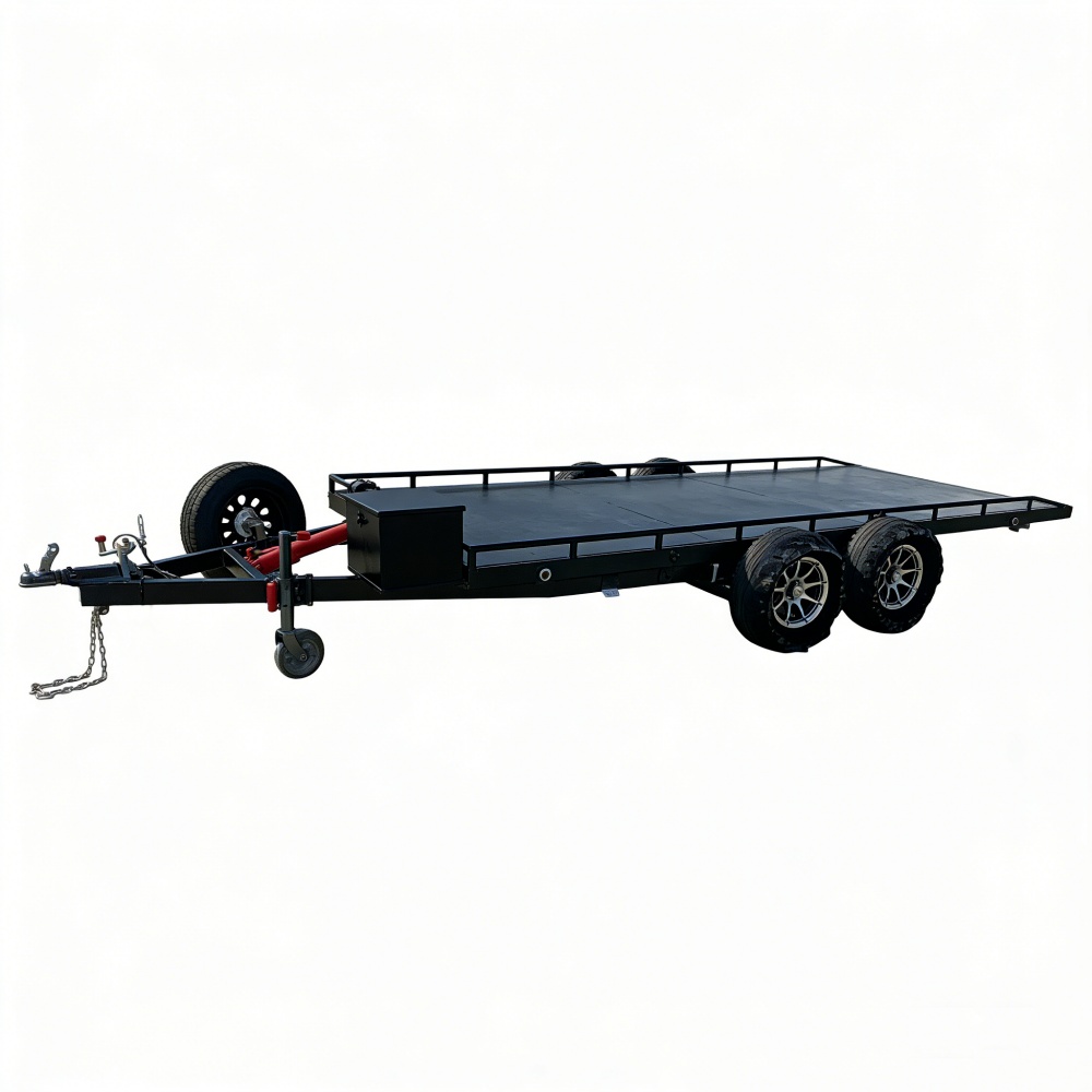 Heavy-Duty Double Axle Steel C - مراجعة Heavy Equipment Haulers وسعره