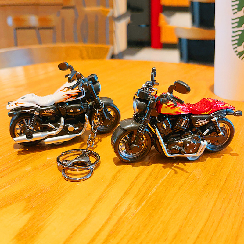 Cartoon Mini Harley Motorcycle - مراجعة Heavy Equipment Key Ring وسعره