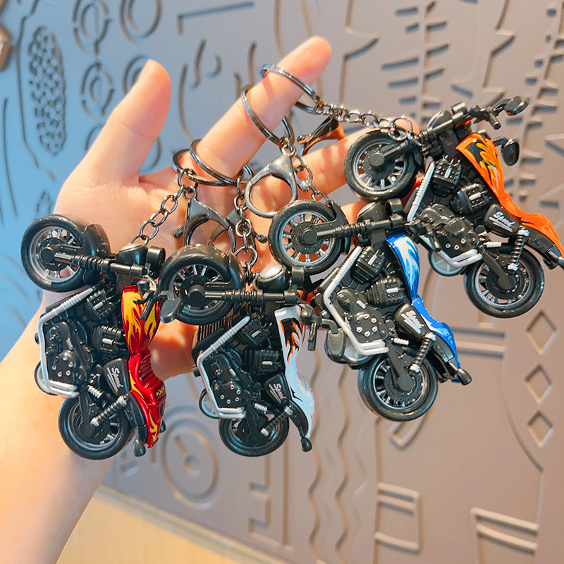 Cartoon Mini Harley Motorcycle - مراجعة Heavy Equipment Key Ring وسعره