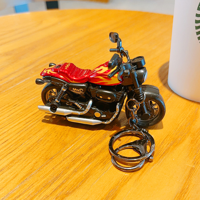 Cartoon Mini Harley Motorcycle - مراجعة Heavy Equipment Key Ring وسعره