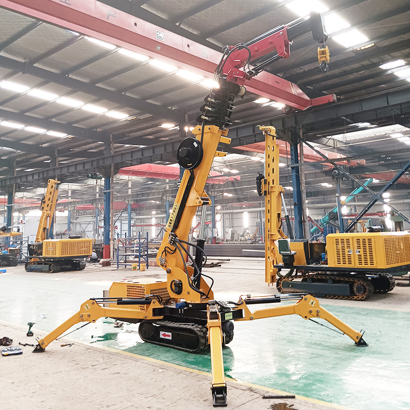 Electric Spider Crane Crawler  - مراجعة Compact Crawler Boom Lift وسعره