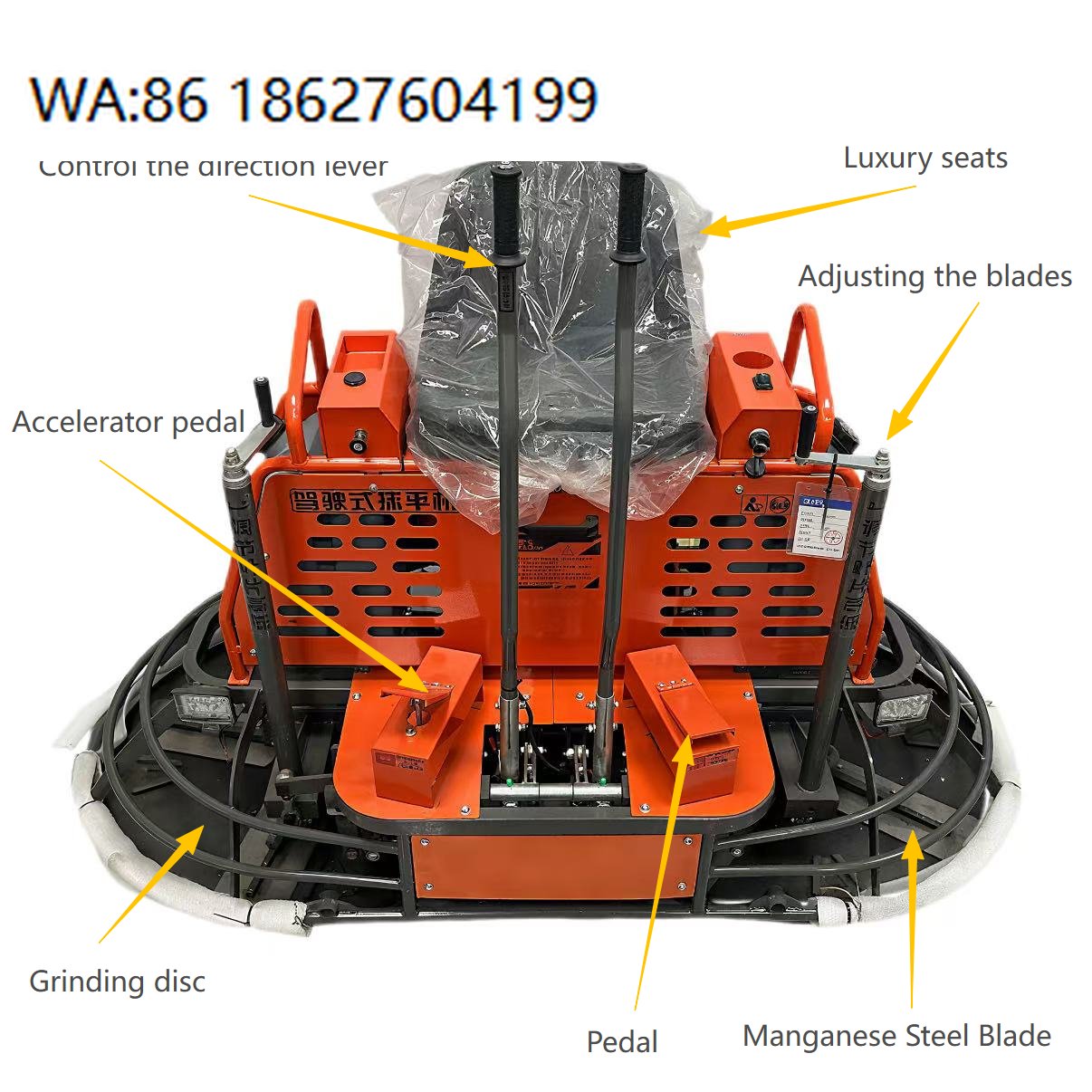 Twin Disc Ride On Power Trowel - مراجعة Power Trowel Concrete وسعره