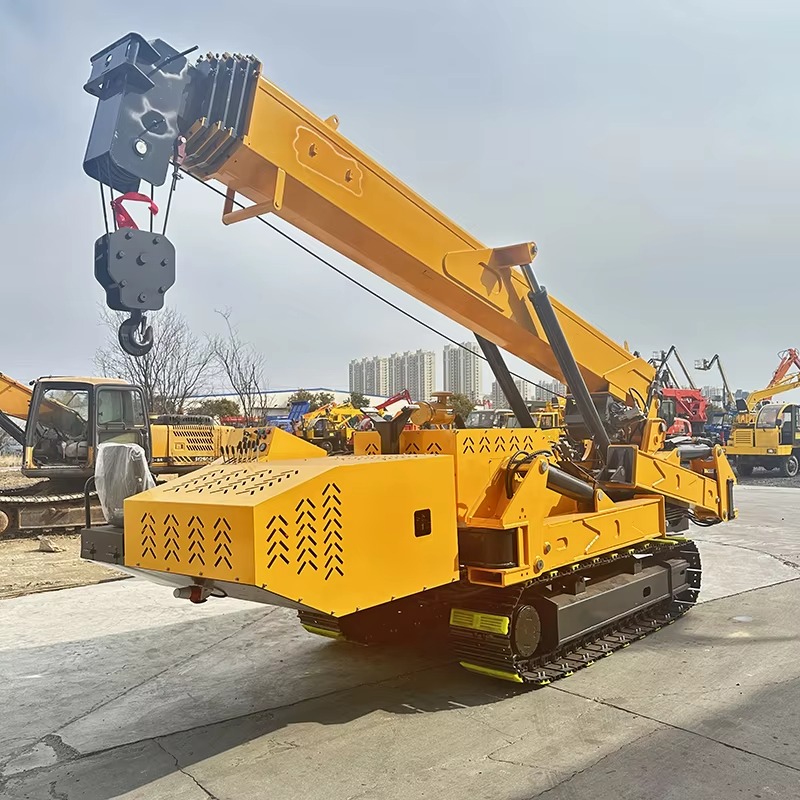 8Ton Heavy Lifting Spider Cran - مراجعة Compact Crawler Boom Lift وسعره