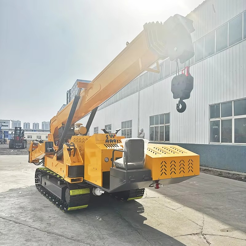 8Ton Heavy Lifting Spider Cran - مراجعة Compact Crawler Boom Lift وسعره
